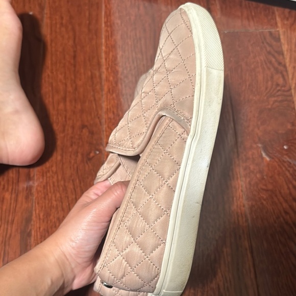 Steve Madden Tan Quilted Slip-On Sneakers - Picture 2 of 5